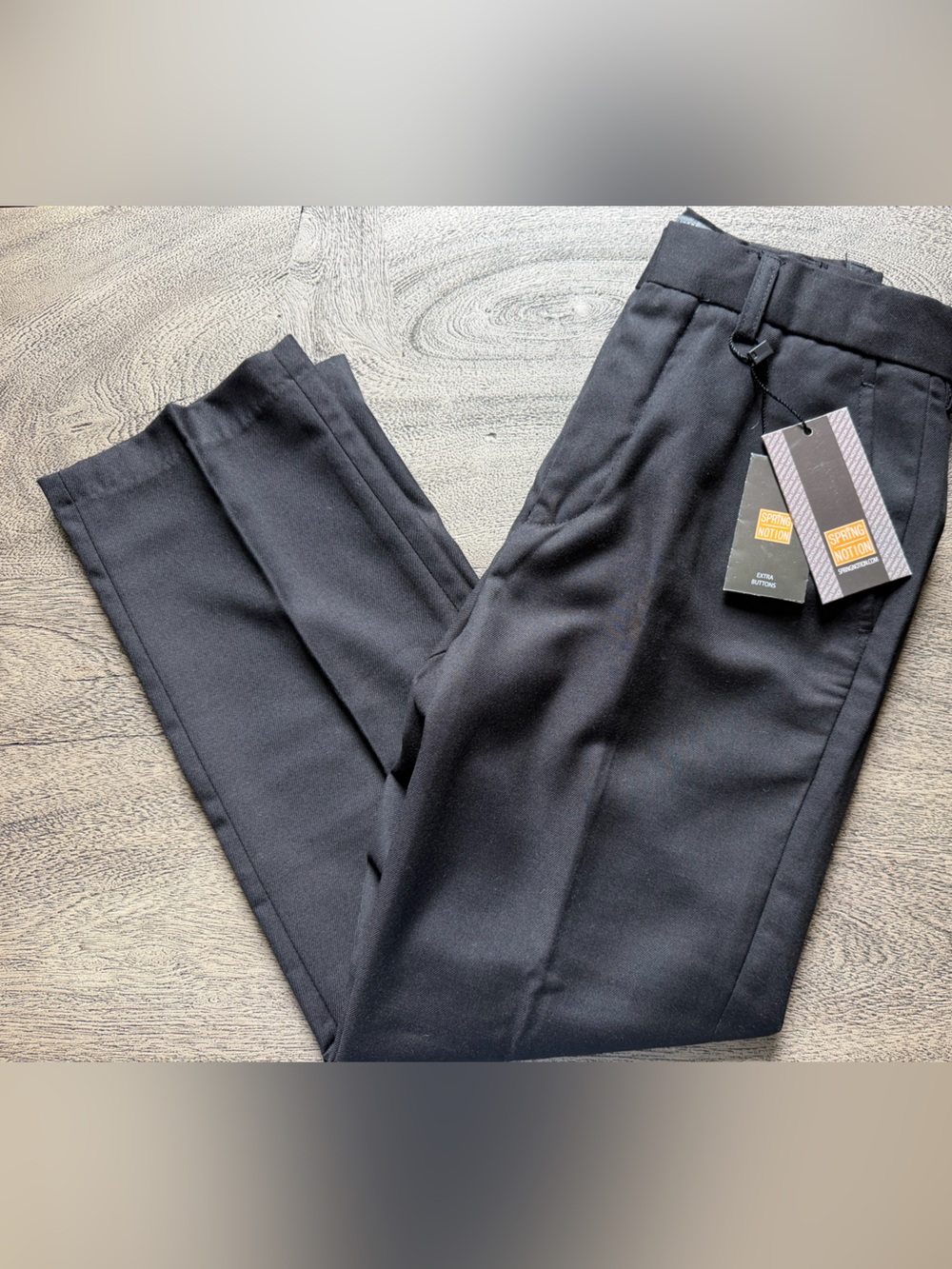 Kids Black Formal Dress Pants